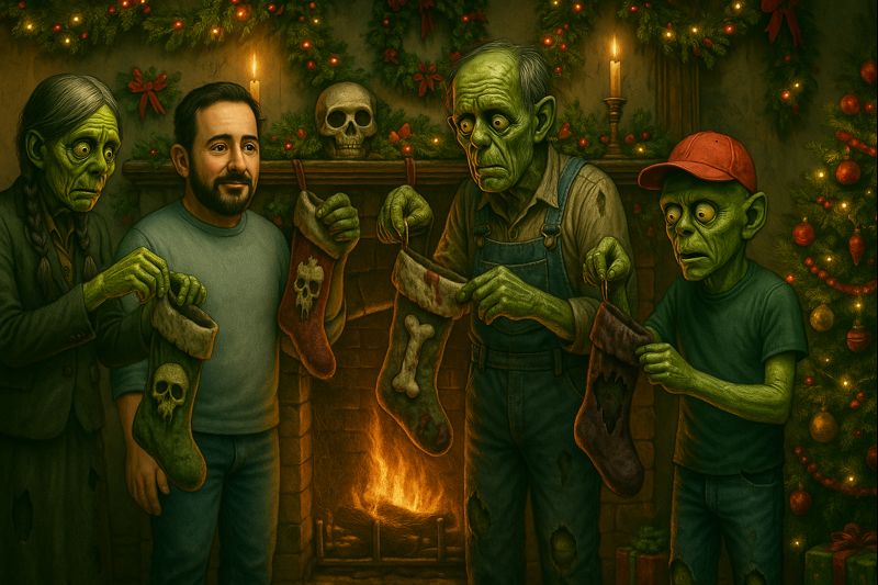 A Very Zombie Christmas: Decorating With the Undead
